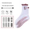 Women's Non-slip Lace Pilates & Yoga Socks - Scalloped Design for Outdoor Training & Dance