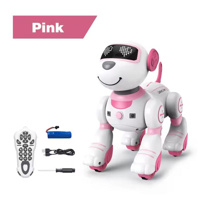 Intelligent Remote Control Robot Dog Electronic Stunt Voice Command Programmable Touch-sense Music Song Children's Toys for Boys