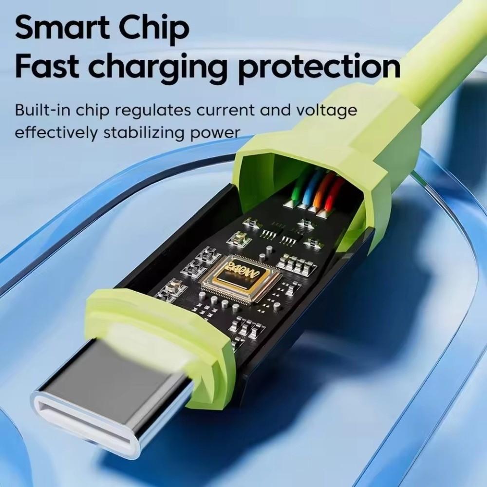 1m/1.5m/2m Type-C To Type-C Cable PD 240W Fast Charging Wire for Xiaomi/OPPO/VIVO Phone Charging