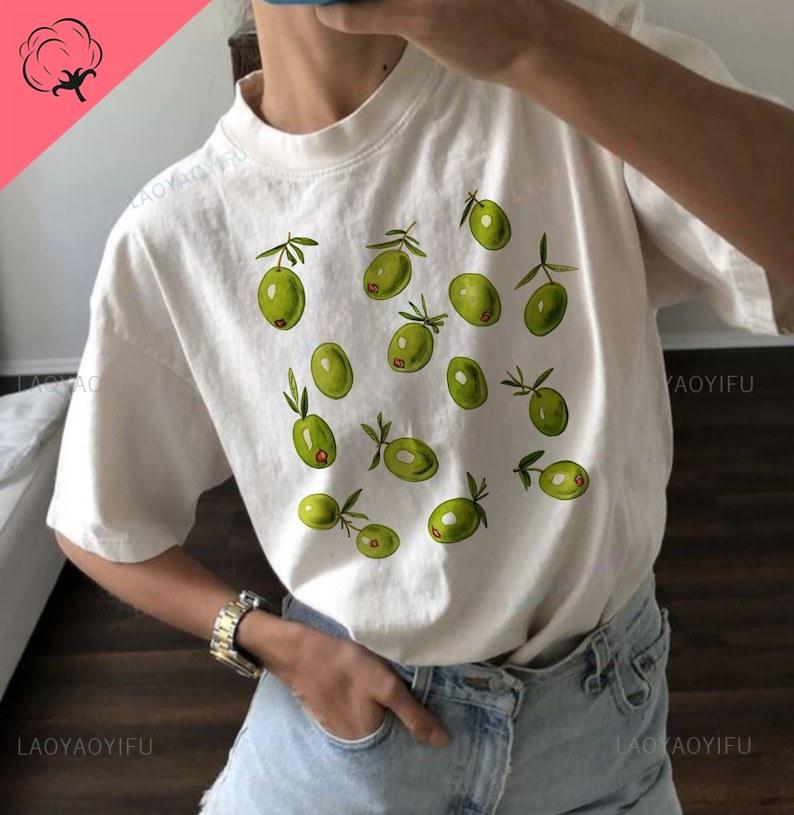 2024 Y2k Women's Clothing T-Shirt Vintage Sexy Top Baby Tee Round Neck Short Sleeve Dark Gothic Print Streetwear Trendy Summer