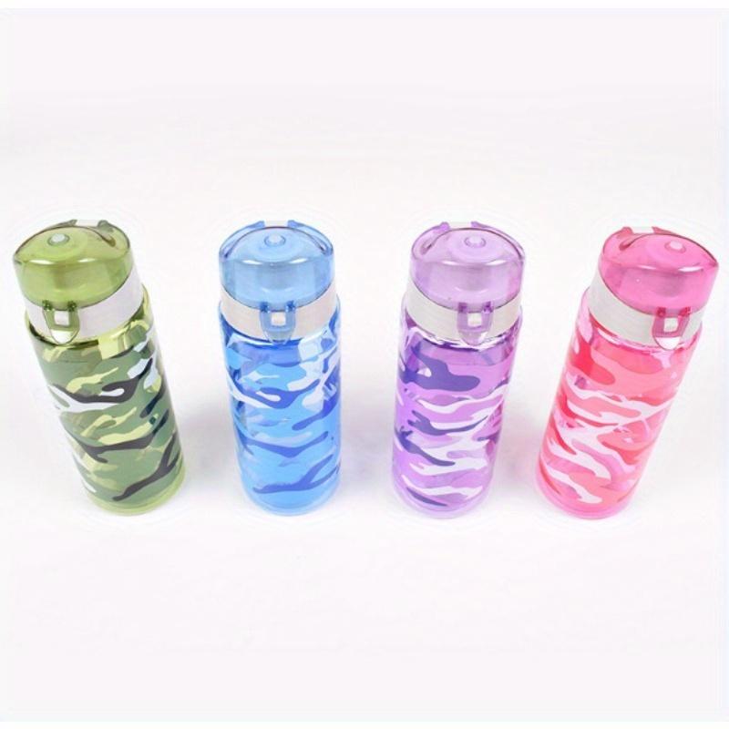 1PC Sports and Fitness PS Cup Outdoor Sports Water Bottle Portable and Simple Plastic Cup Camo Water Bottle.