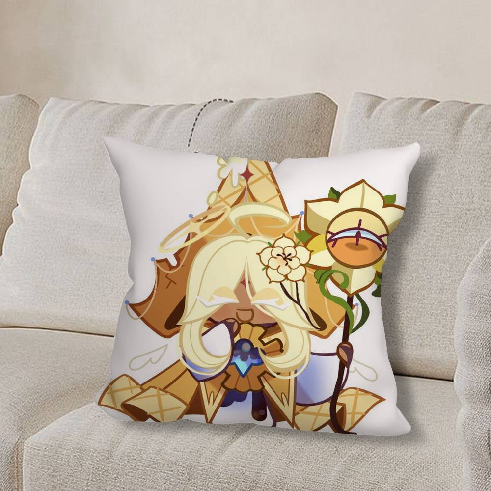 Cookie R-Runes KingdomS Game Pillow Case Sofa Living Room Bedroom Headboard Backrest Cushion Square Cushion Nap Time