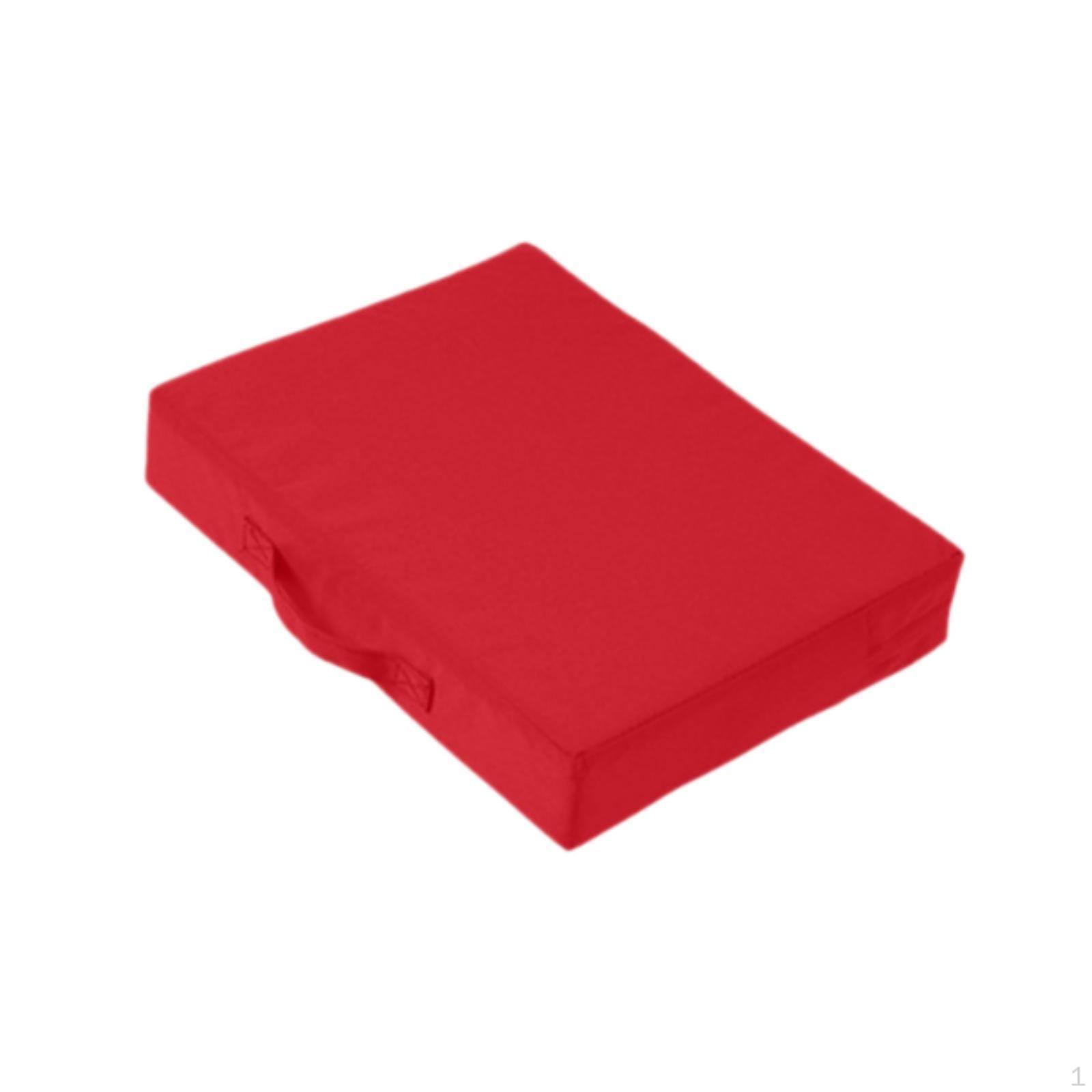 

Outdoor Stadium Seat Cushion, Portable Padded Mattress with Carrying Handle, Removable червоний