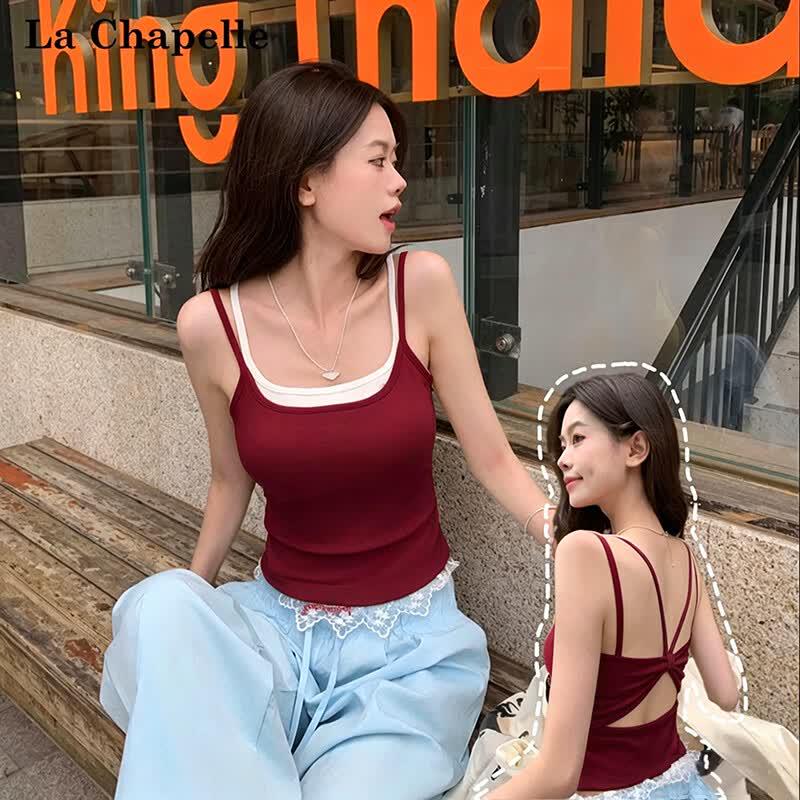 

Women s Padded Butterfly Back Camisole Top M