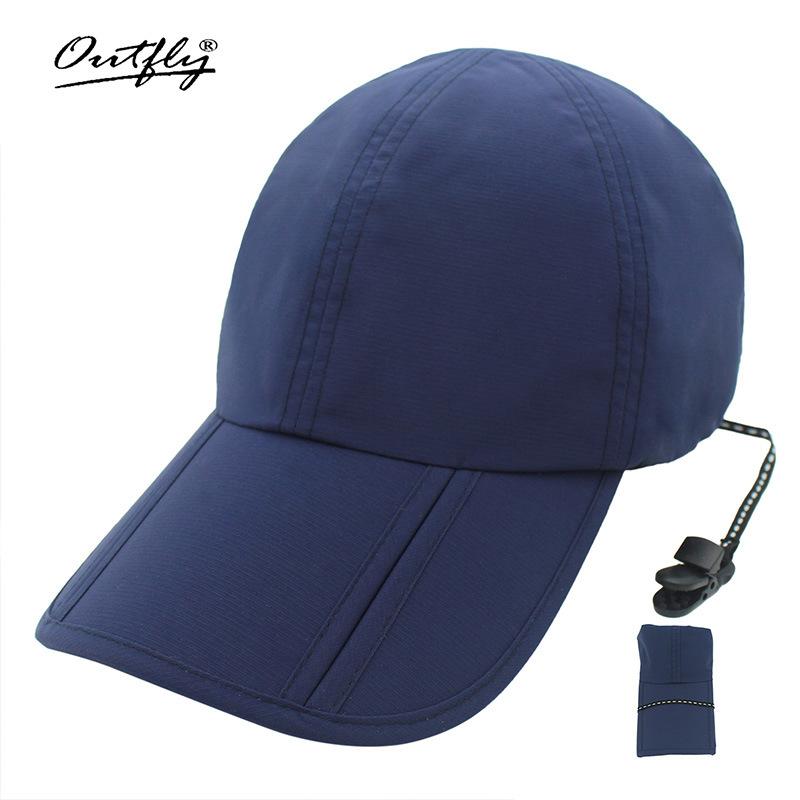 Waterproof Baseball Cap, Sunscreen Sun Hat, Men's Outdoor Travel and Leisure Sports Cap, Foldable Rainproof Quick-drying Surf Cap