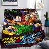 Dragon Ball Poster Druck Flanelldecke, Hohe Qualität, Bequem für alle Jahreszeiten, Heimdekoration, Wärme und Komfort, Perfekt für Weihnachtsgeschenke