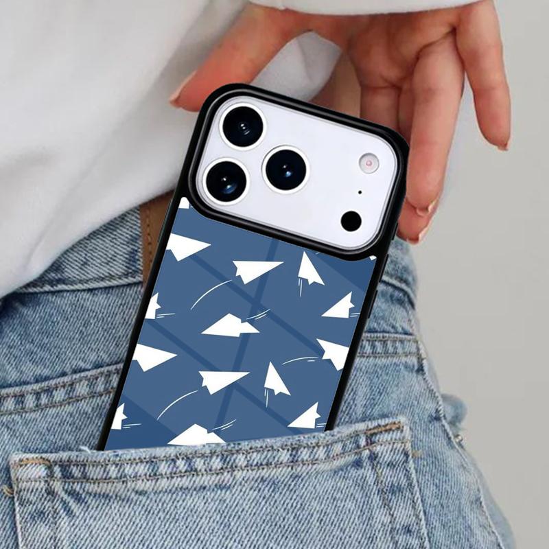 Travel the world paper plane aircraft Phone Case for iPhone 17ProMax 12 13 14 15 16e 17 Pro Max Plus Air Cover
