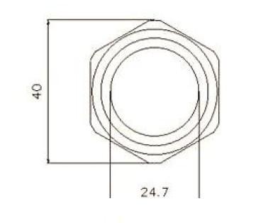 Bell Button 30X35Mm White Led Monostable Silver Vandal-proof 250V 5A