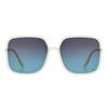 Dior Gafas de Sol Cuadradas de Metal Sostellaire 1 Gafas de Sol para Hombre Gris Azul Degradado SOSTELLAIRE1-40G1I