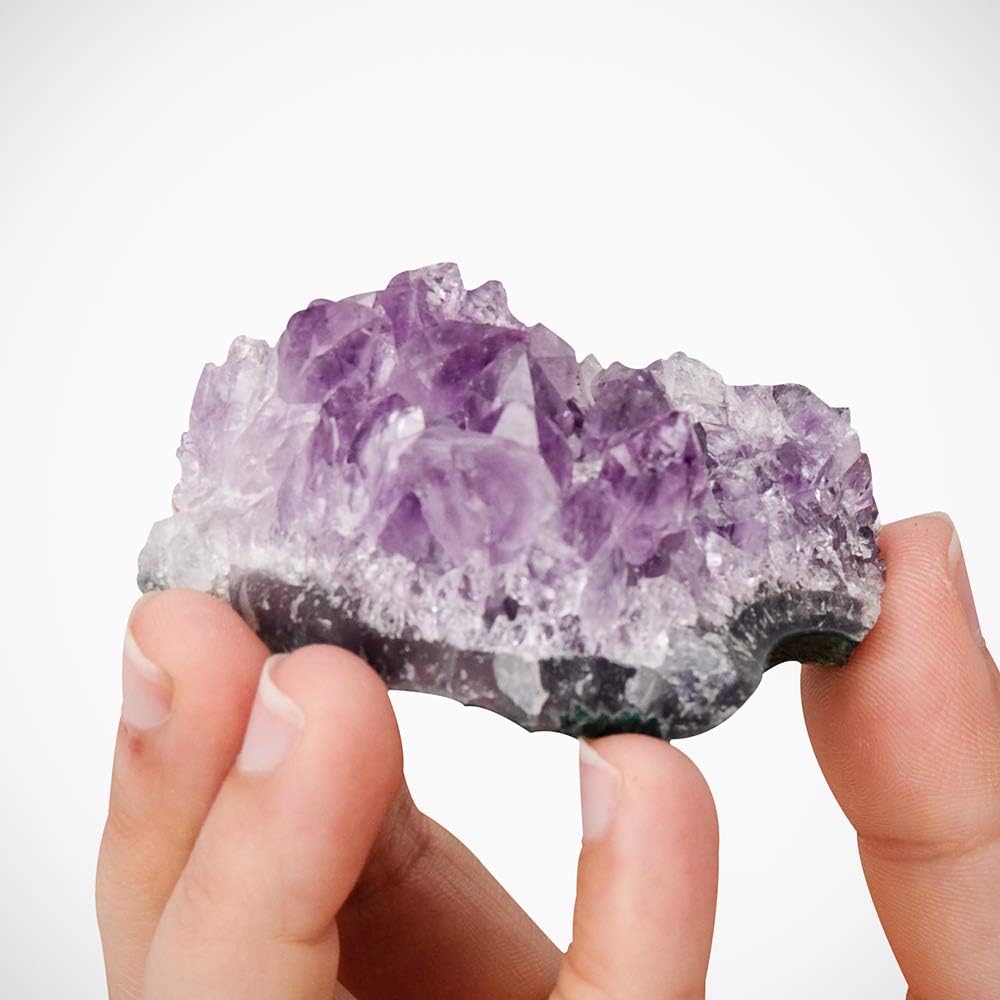 Natural Amethyst Crystal Cluster Drusy Geode Quartz Specimen Home Decoration Stone,1.6-2.5 Inch