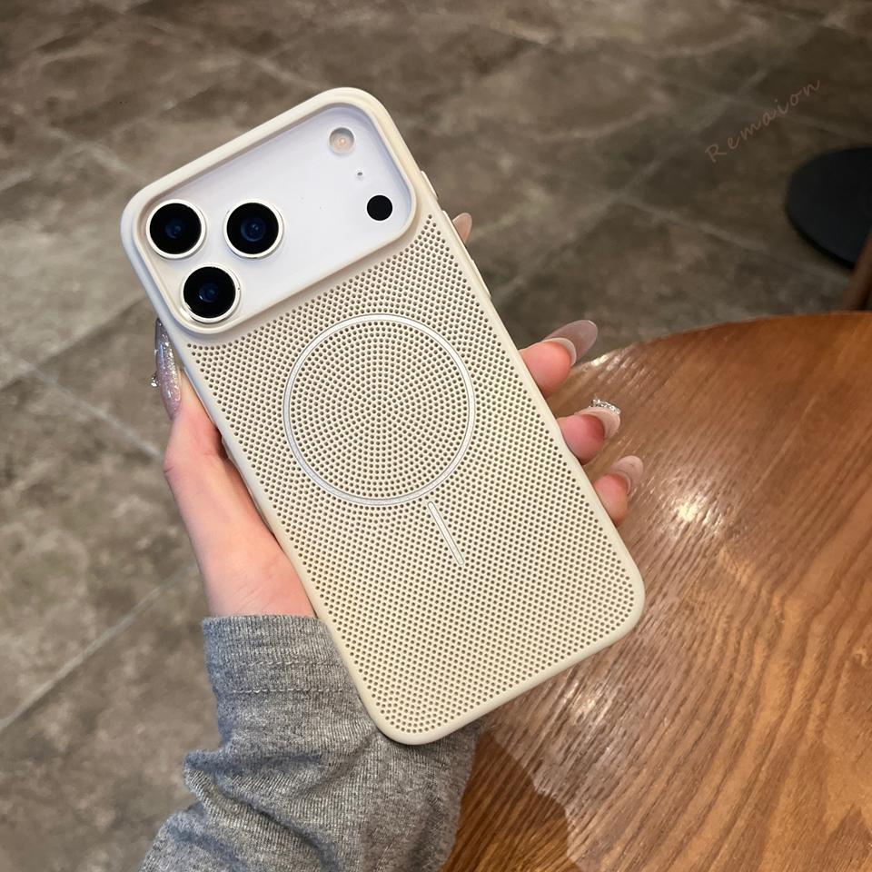 Magnetische Wärmeableitung Handyhülle für Für Iphone 14 1 16 Plus 11 12 13 16 17 Pro Max Air Matt Kabelloses Ladecover