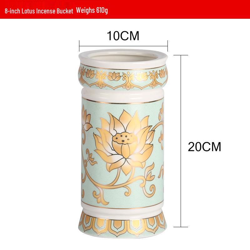 White Marble Buddhist Offering Set: Water Cup, Fruit Plate & Incense Burner.