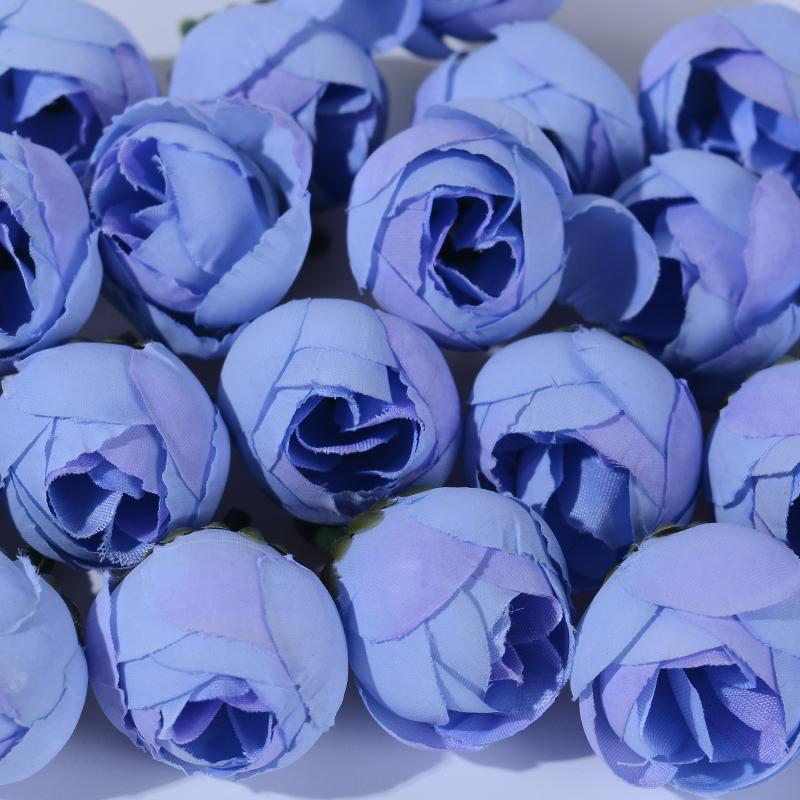 20Pcs 3cm Silk Roses Artificial Flowers Home Decor Summer Wedding Decoration Fake Flowers Bride Carfts Wreath Gifts Accessories