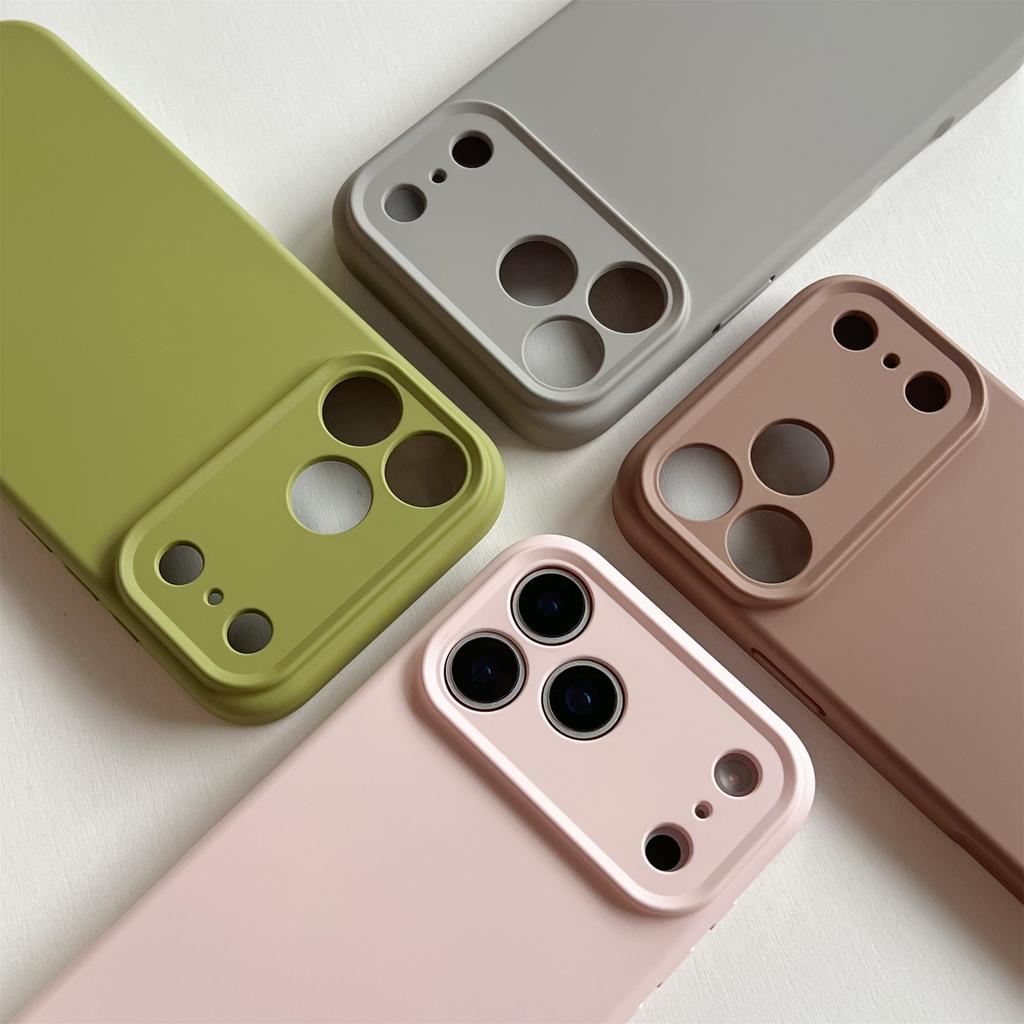 Liquid Silicone luxury Original Cover For iPhone 17 16 17 16 Pro Max 17 Air 16 PLus Case TPU Protect Skin Smooth Shockproof Case