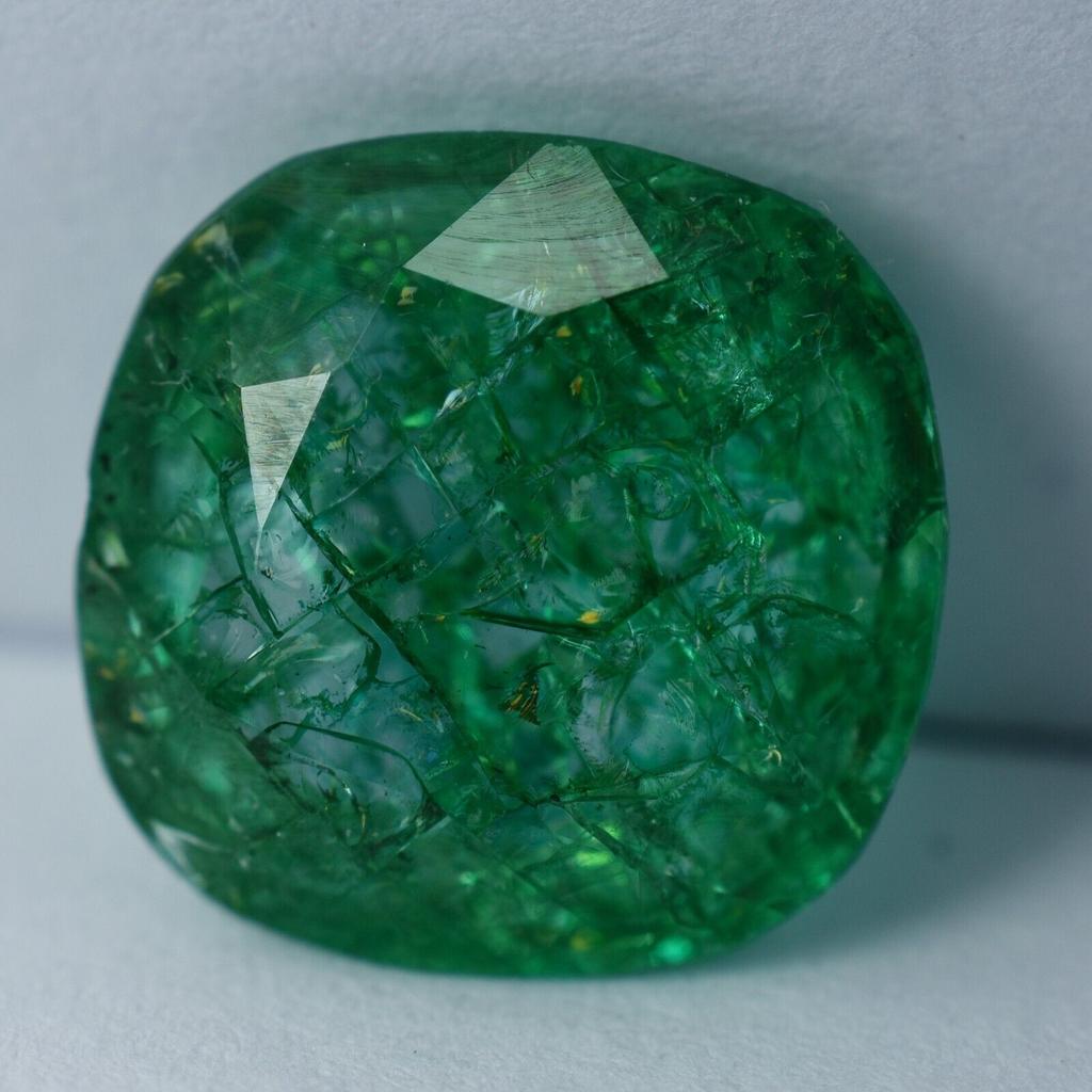 Exkluzivní zelený SMARAGD Muzo PŘÍRODNÍ 6,12 ct Volný drahokam Čtvercový výbrus CERTIFIKOVANÝ