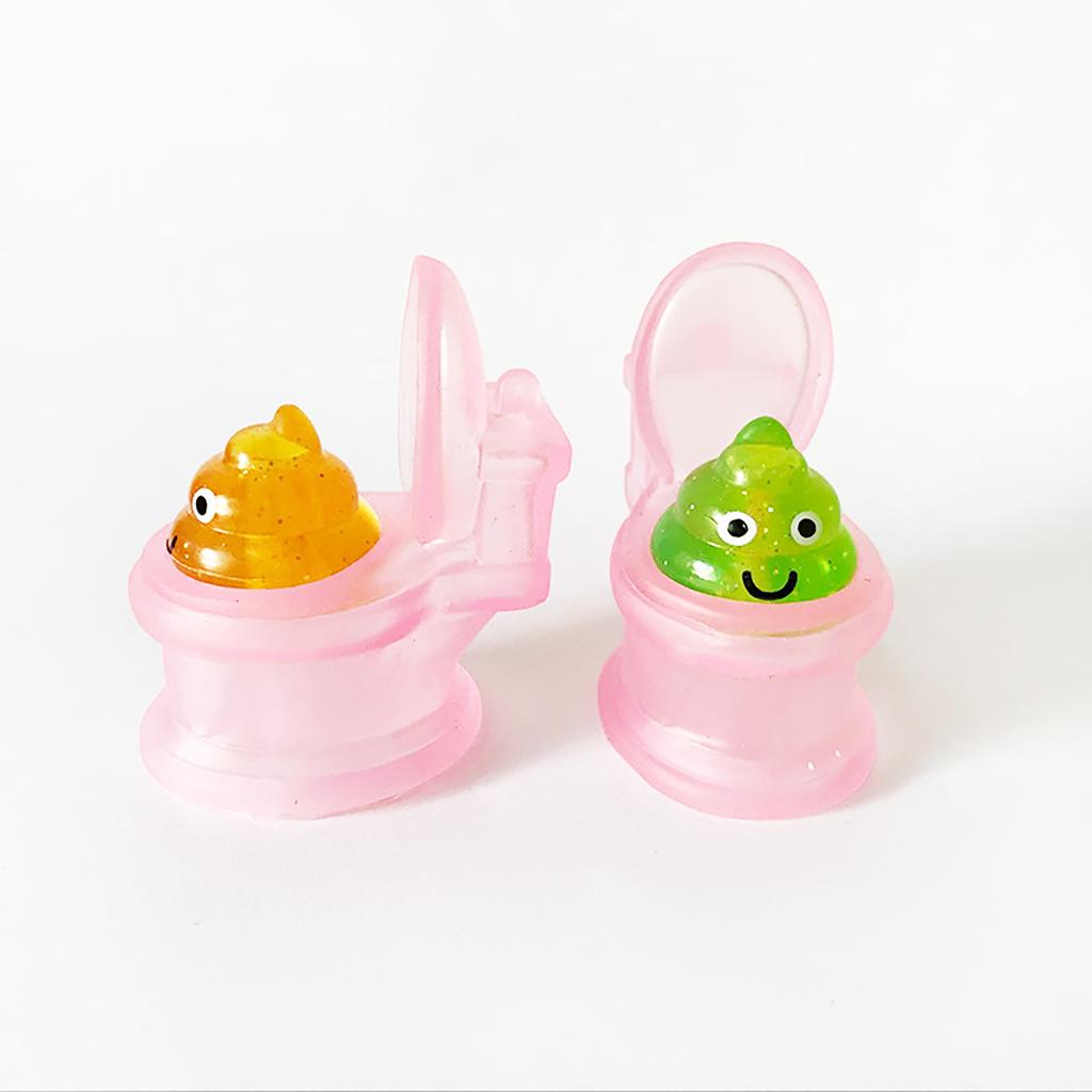 Creative Novelty Prank Toy Mini Toilet Poop Squeeze Squishy Decompression Stress Relief Fidget Toys