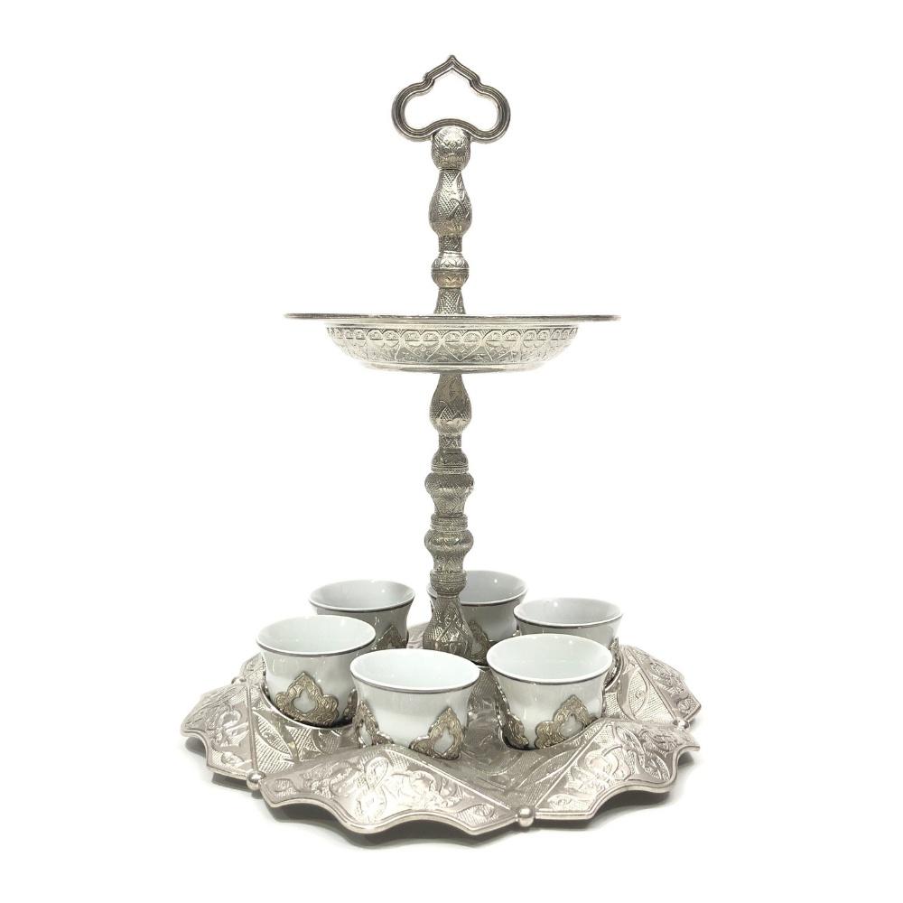 Vintage Style Drinking Set | Vintage Serving Tray | Islamic Tea Set | Islamic Home Gift | Islamic Beverage Set | Islamic Housewarming Gift