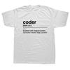 2025 New Model Funny Coding Web Programmer Dad T-shirts Coder A Person with Programmer Men T Shirt Men Clothing Harajuku