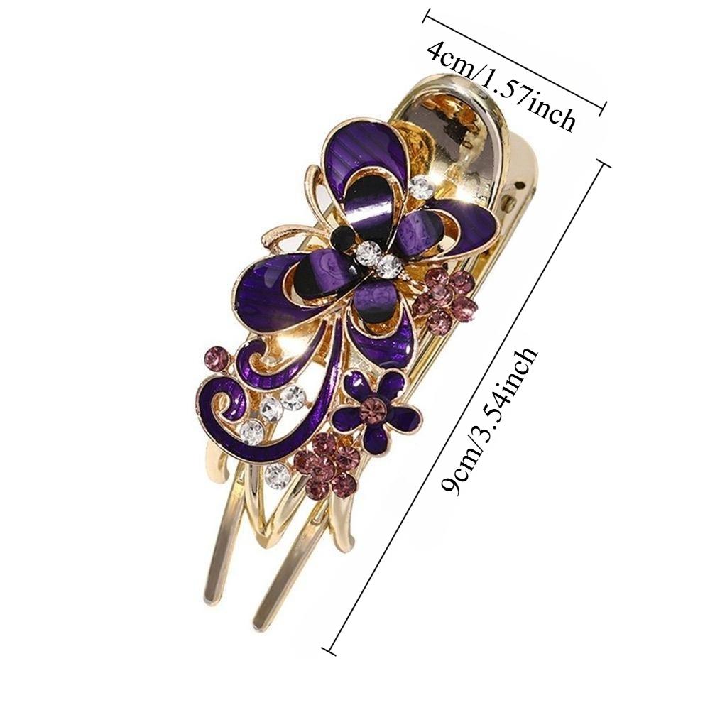 Butterfly Claw Clip For Women'S Hair On The Back Of The Head, Temperament Card Claw Clip, Large Shark Clip Headband Hair Accessory