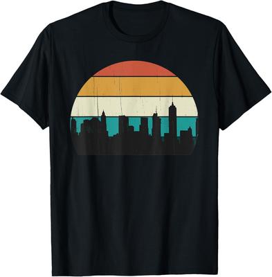 Retro Brooklyn New York - Vintage Sunset / City Skyline U.S. T-Shirt