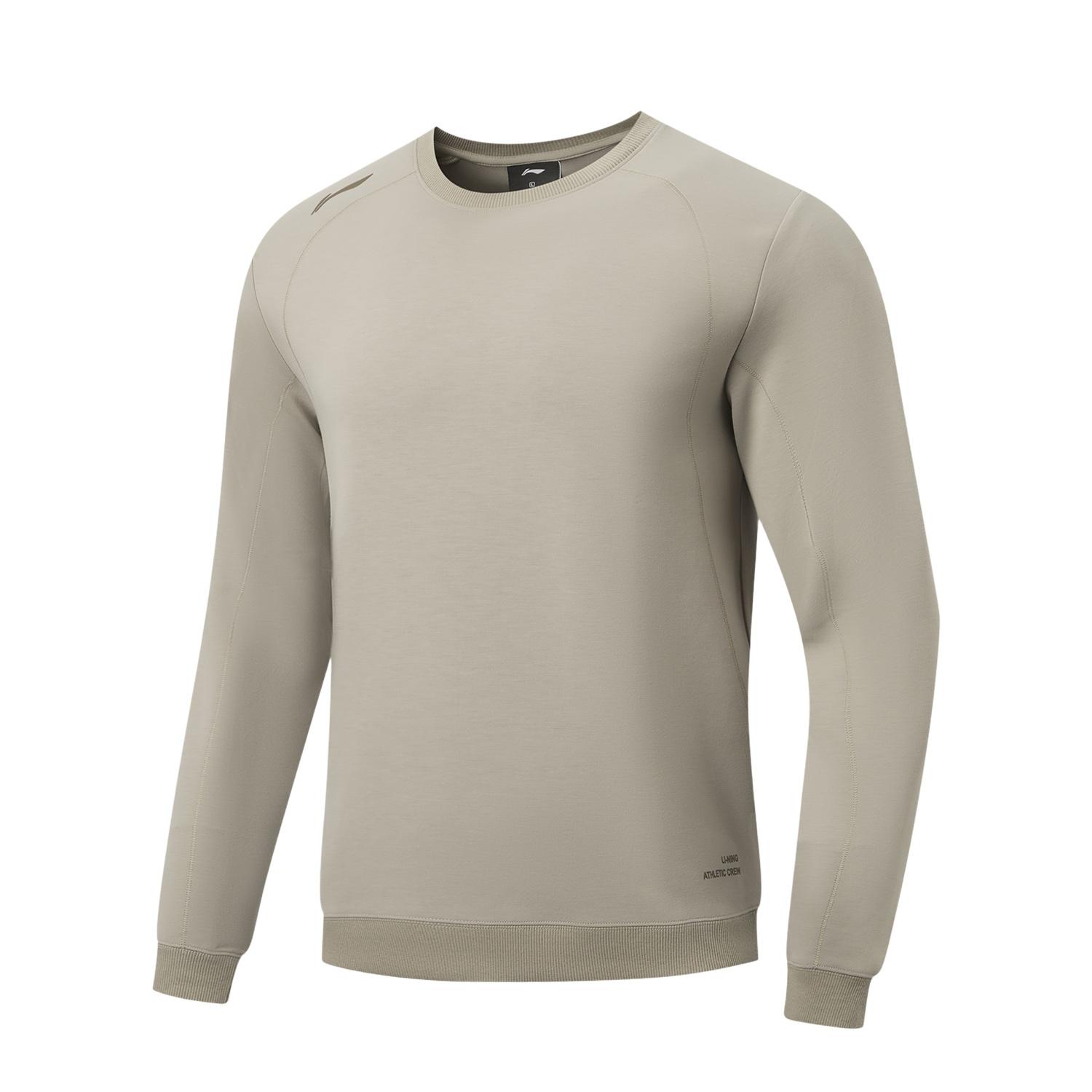 Спортивная толстовка Li Ning Fitness Series с круглым вырезом, вышитыми буквами с логотипом, мужская толстовка AWDW389-6 XL