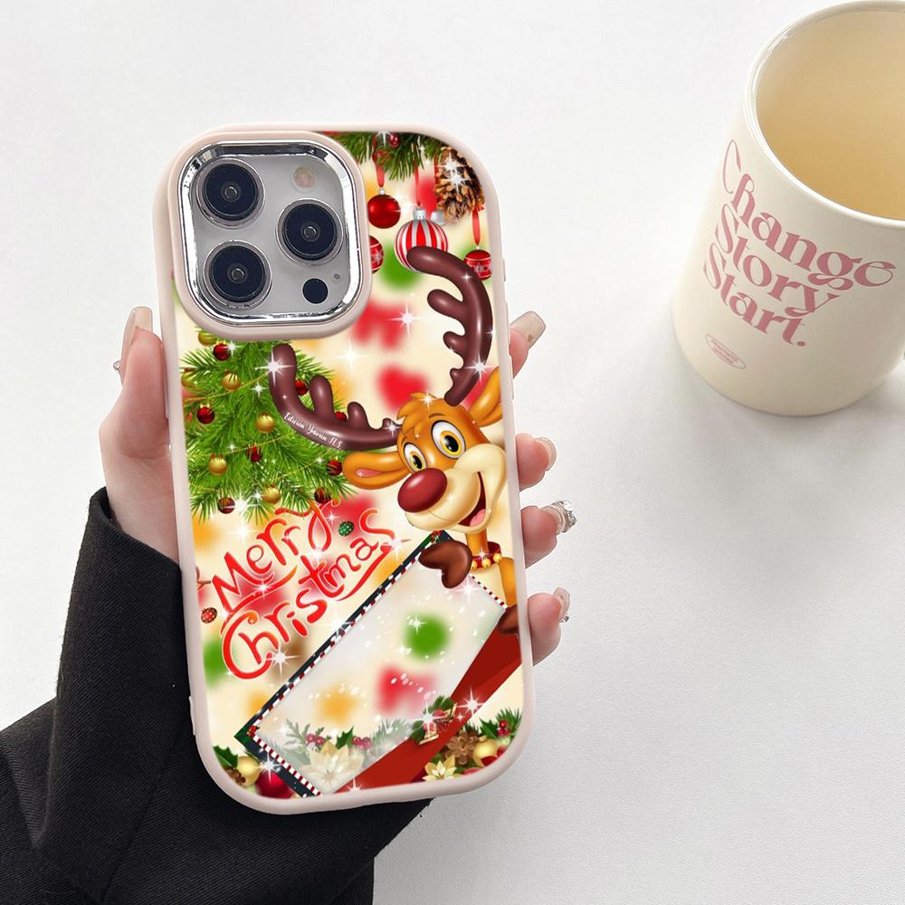 N107 Happy New Year Christmas art Soft Phone Cases для Samsung S24 S23 Plus A15 A35 A54 — фото 21