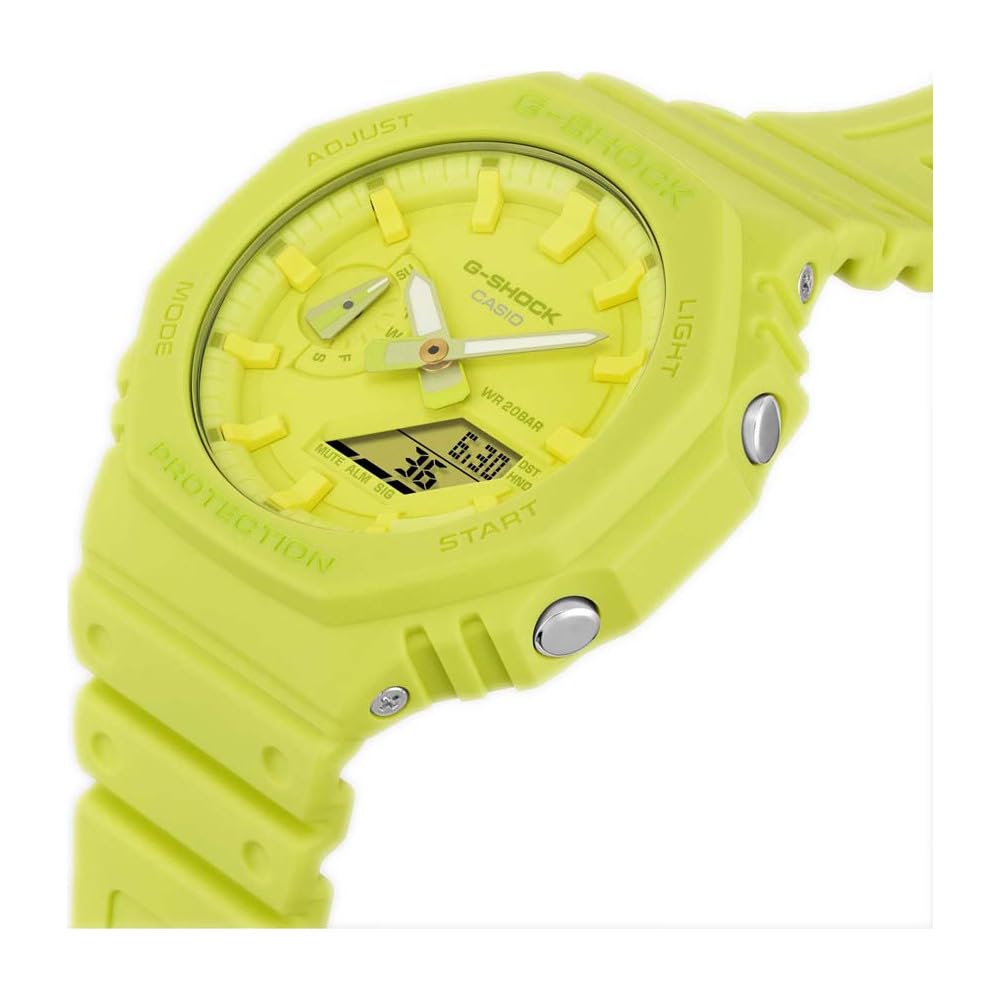 Casio GA-2100-9A9ER Men's G-Shock Watch, Yellow, Sport.