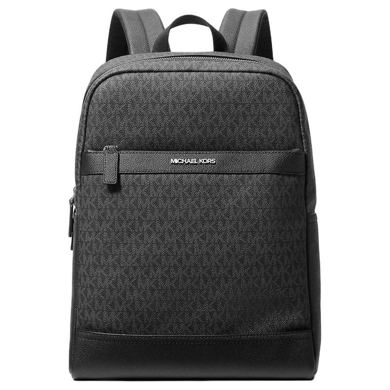 MICHAEL KORS COOPER Bronze Hardware Accessories Artificial Leather + Polyester + PU Backpack Medium Men s Black чёрный