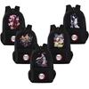 Anime Cartoon Demon Slayer Printed Backpack Student Colorful Schoolbag Large Capacity Waterproof Travel Bag Mochila Gift