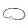 Neues 925er Silberfarbenes Seil-Kastenketten-Armband geeignet für Damen Sommer Charm-Anhänger DIY Modeschmuck