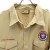 BOY SCOUTS OF AMERICA Krátkorukávová pracovná košeľa 2XL Béžová Veľká veľkosť Pánska Použitá