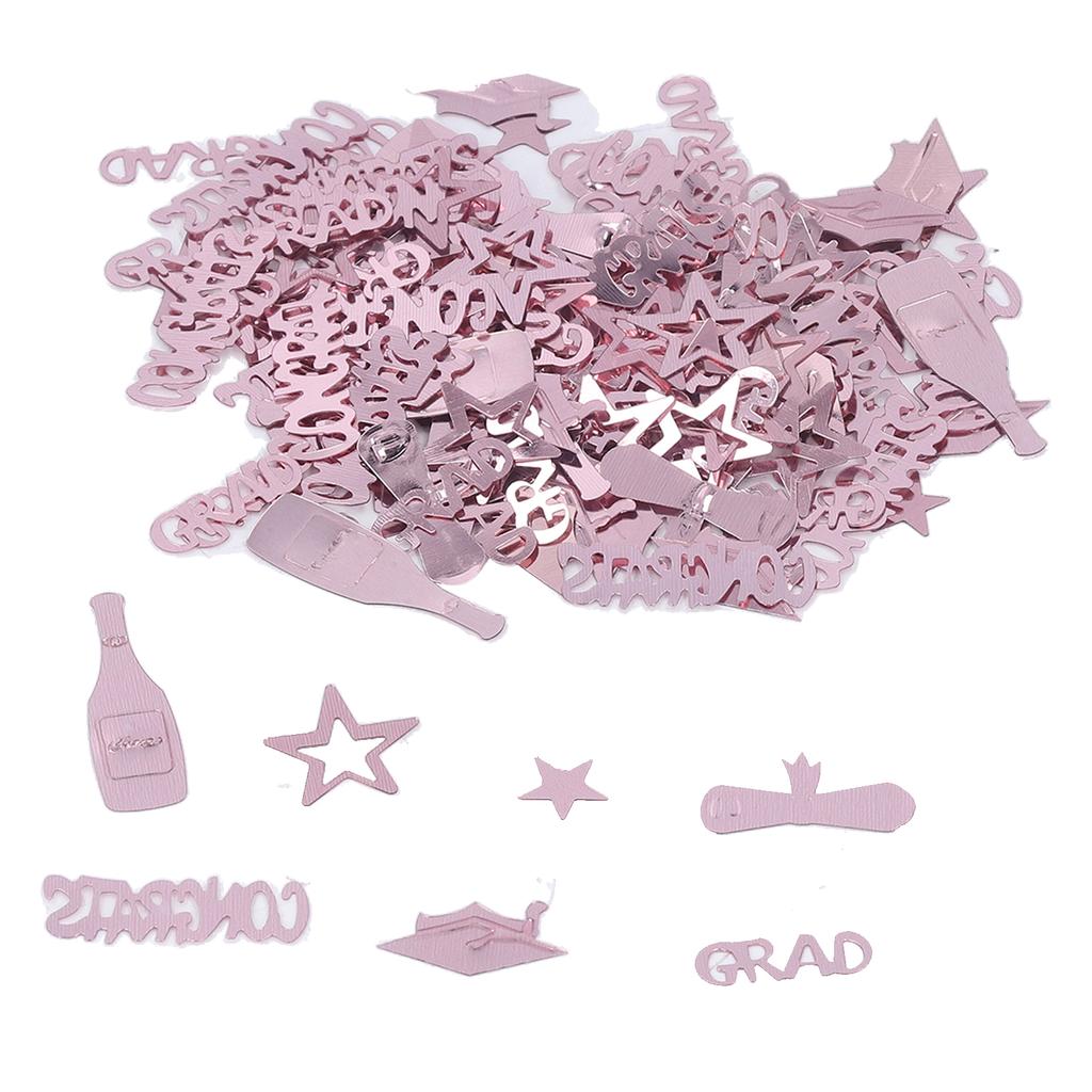 Rose Gold Graduation Confetti 100g Reusable Dazzling Graduation Confetti for Graduation Decoration Party