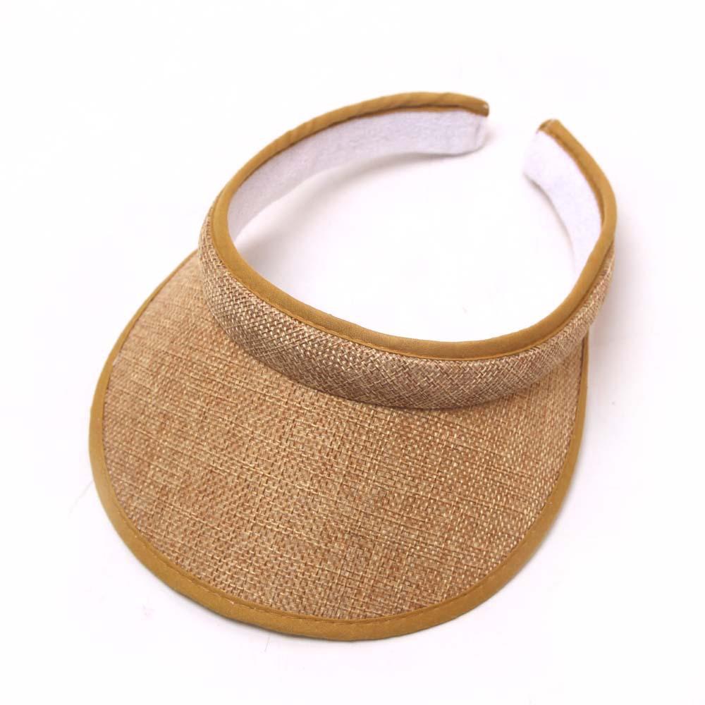 Clip On Womens Sun Visor Ladies Hat Cotton Clip On Sun Visor Tennis Golf Beach