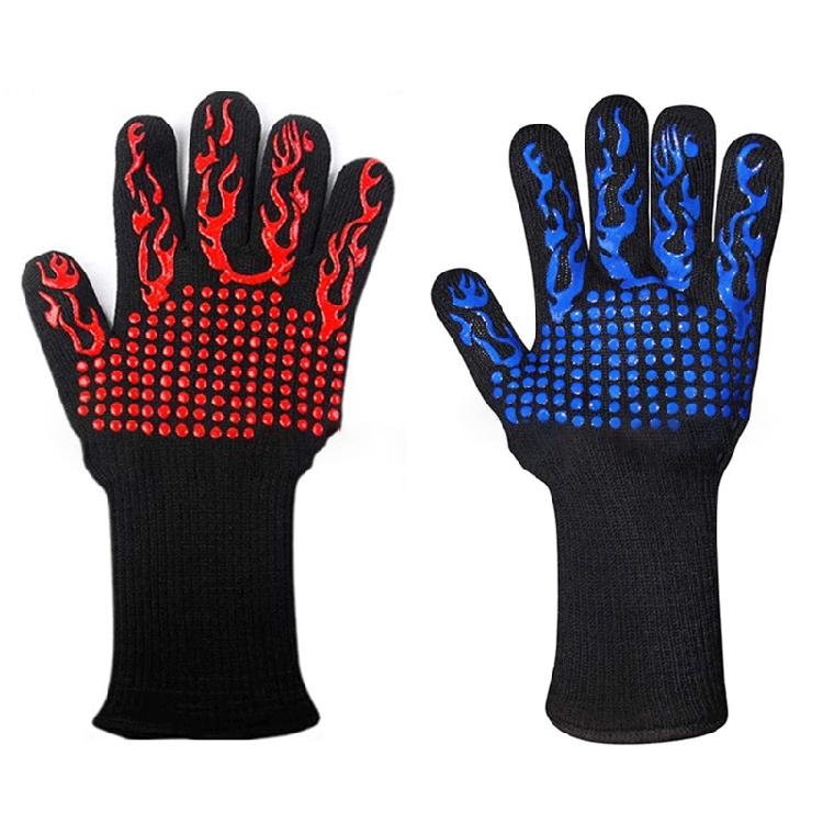 Grilling Gloves Non-Slip Baking Gloves for Barbecue Cooking 2 Colors To Choose