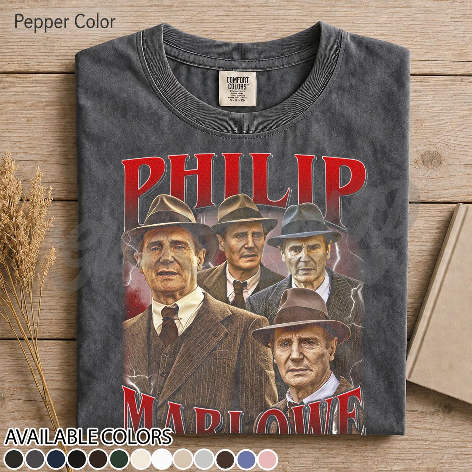 Philip Marlowe Noir Detective Graphic Tee, Classic Crime Fiction T-Shirt, Vintage Mystery Novel Merch – Gift for Book & Film Fan Mystery FD M