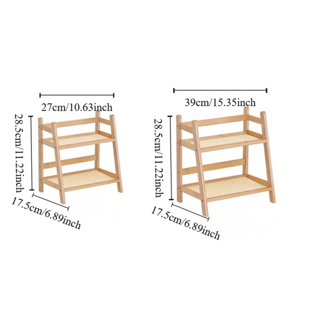 Space-saving Wooden Storage Shelf Steady Cosmetics Storage Shelf Kitchen Shelf  Dorms