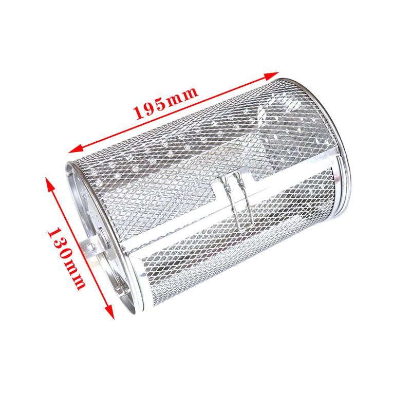 Edelstahl Grill Rotisserie Ofen Für Küche Braten Korb Kaffee Bean Gegrillte Käfig Trommel Rack Air Friteuse Zubehör Universal