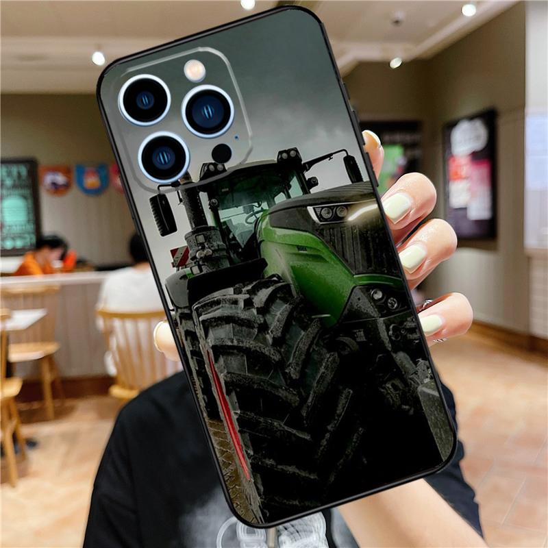Tractor Car Case For iPhone 17 16 14 13 12 11 15 Pro Max Mini Plus 16e 17 Air Bumper Cover Accessories