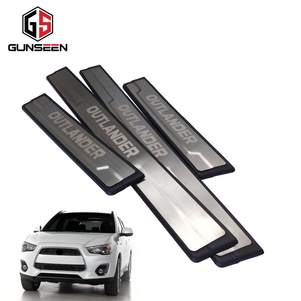 Αυτοκόλλητο Αυτοκόλλητο Αυτοκόλλητο 2013 Αξεσουάρ αυτοκινήτου Στυλ για περβάζι πόρτας Mitsubishi Outlander από ανοξείδωτο ατσάλι