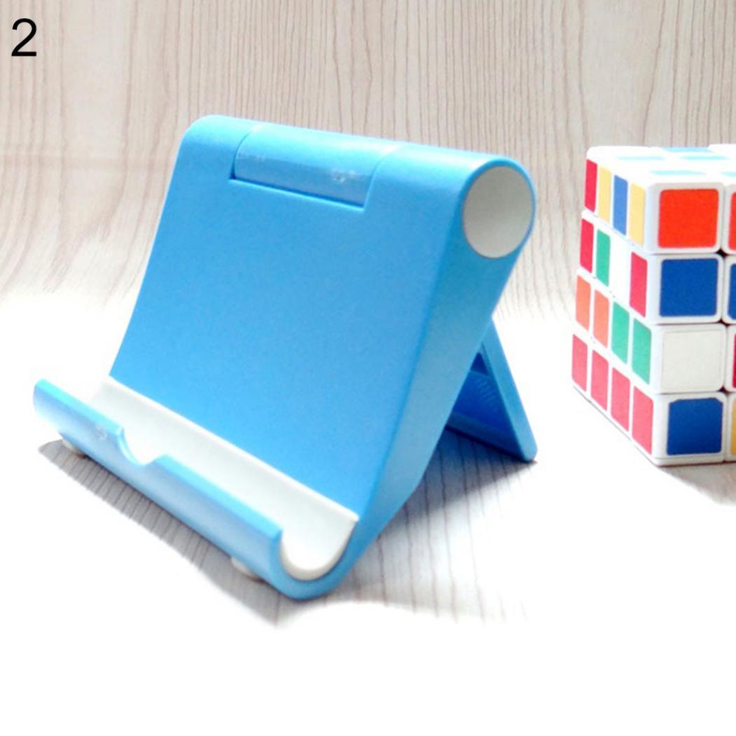 

Универсальный портативный складной держатель, регулируемая подставка для различных телефонов и планшетов синий