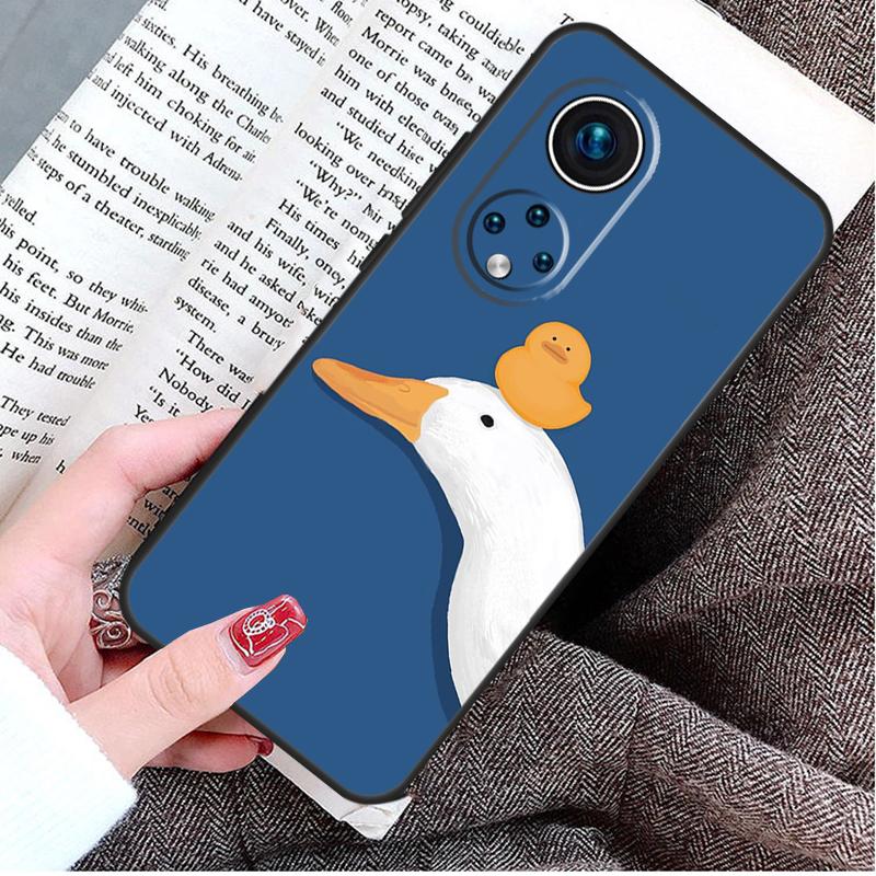 Cartoon Funny Goose Case For Honor Magic 8 5 6 7 Lite Honor 200 400 Pro 50 70 90 X9d X9b X9c X9a X8c X8b Win RT