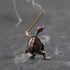 1/2pcs Mini Metal Turtle Shape Incense Stick Meditation Buddha Sandalwood Stick Holder Funny Animal Incense Holders Home Decor