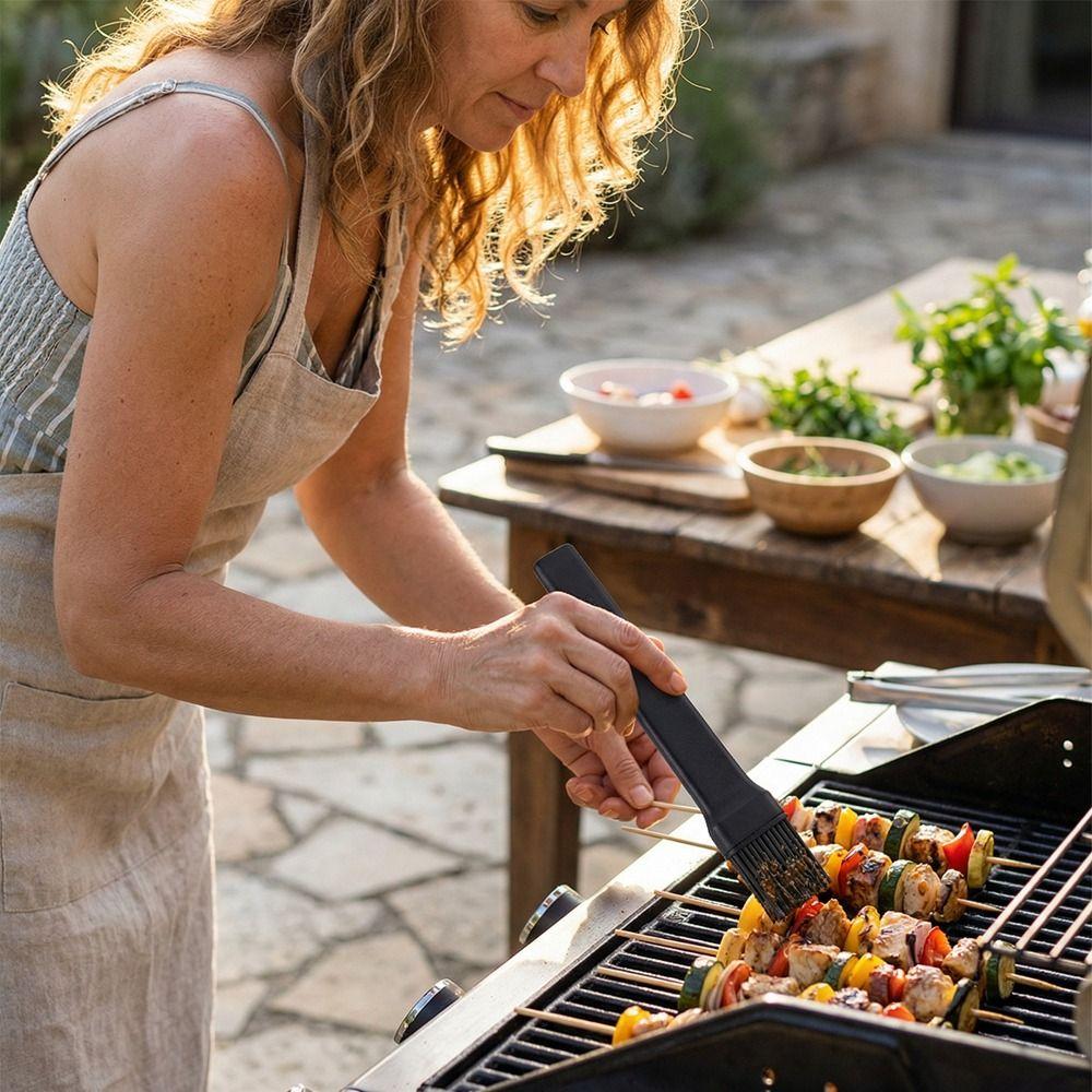 3PCS Split Design Silicone Oil Brush High-Temperature Barbecue Basting Brush Pastry Brush  Baking