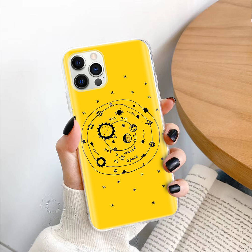 Etui TPU Słońce Księżyc Gwiazdy na iPhone XR 7 8 14 15 11 12 13 X XS Pro Max Xiaomi Redmi 13C Note 9 Samsung A22 S23 S24 Ultra Plus VIVO