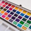 Ziyunxuan 50-Color Portable Watercolor Paint Set - Beginner Friendly Tin Box