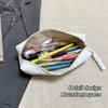 Large Capacity Pen Bag Canvas Pencil Pouch Multi-functional Pencil Case  Gift