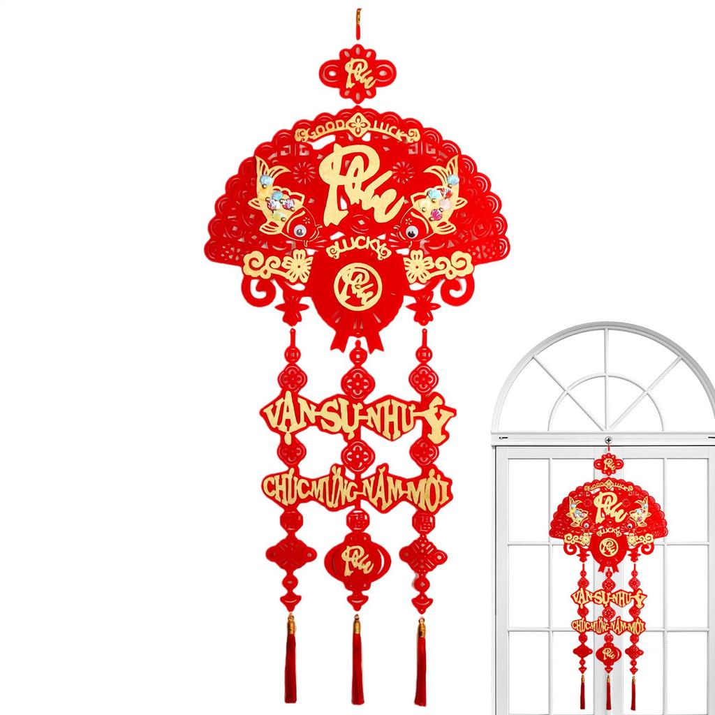 New Year Decoration 2026 Asian Vietnamese Chinese New Year Blessing Pendant Spring Festival Decoration Lightweight Tree Ornament