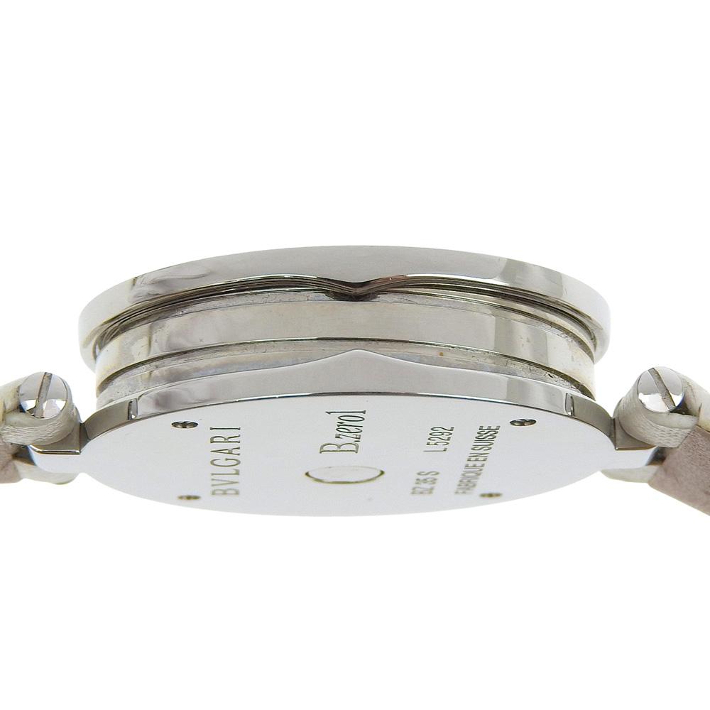 BVLGARI Bzero1 Watches BZ35S/BZ35WLSL Be zero one whiteDial Stainless Steel/leather Quartz Analog display Women Used