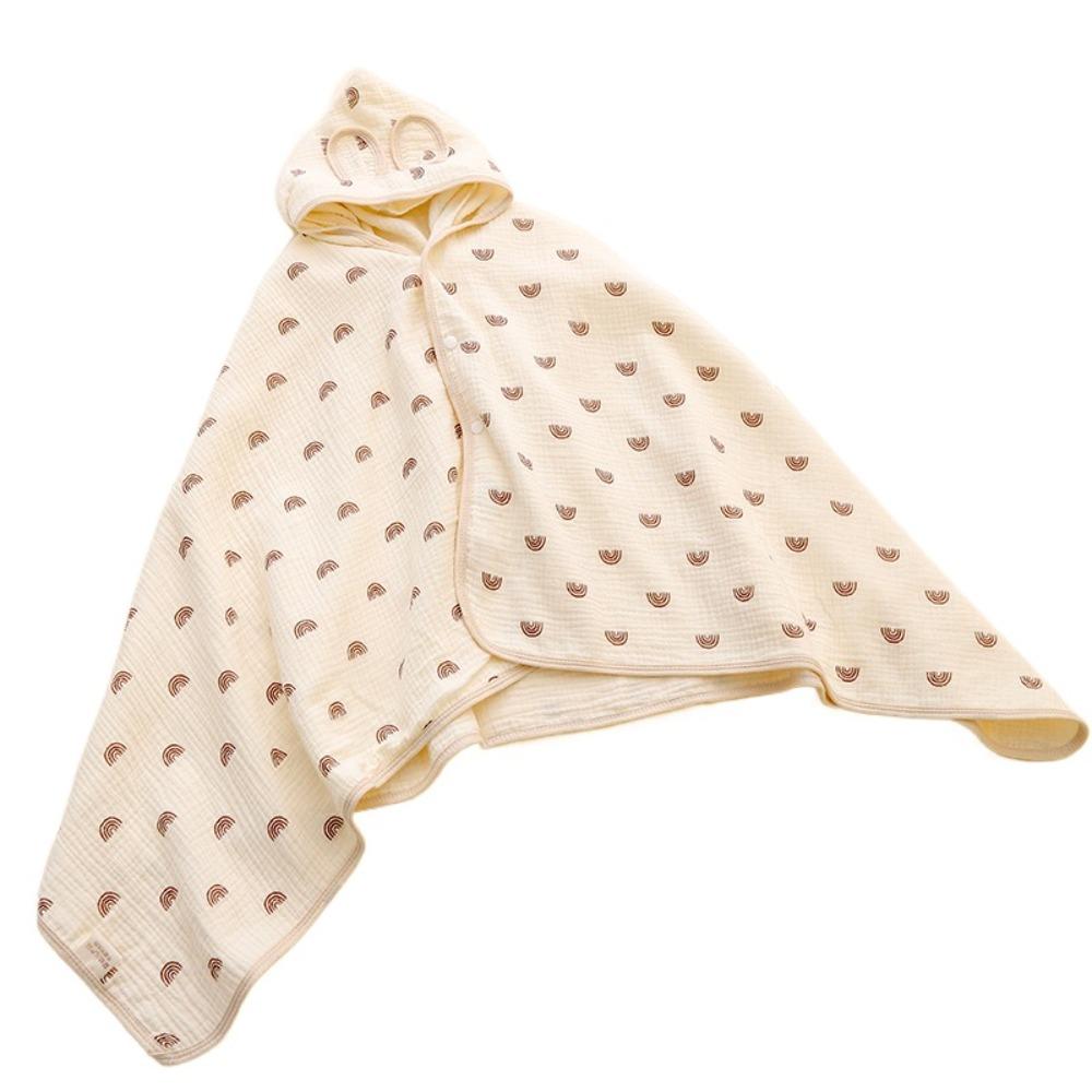 Bear Printed Pure Cotton Gauze Soft Texture Baby Swaddle Cloth Gauze Cover Blanket Children's Bath