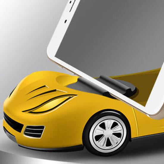 Mobile Phone Holder 360 Degree Rotating Vehicle Shape Stable Clip Car Model Mobile Phone Support Holder for Driver